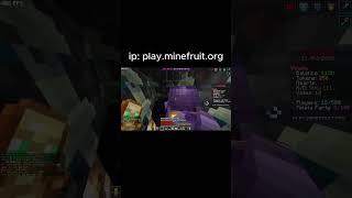 ip:minefruit.org port:19132 #minecraft #crystalpvpmontage #livestreaming #hypixel #crystalpvp #live