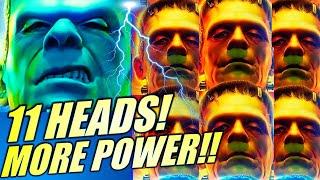 I NEED MORE POWER!! 11 FRANKENSTEIN HEADS! FRANKENSTEIN Slot Machine (LIGHT & WONDER)