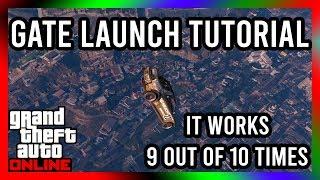 GTA 5 - GATE LAUNCH GLITCH TUTORIAL WORKS 9/10 TIMES YOU DO IT! THE BEST LAUNCH GLITCH IN THE GAME!!