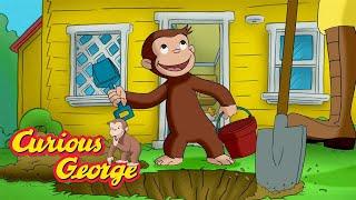 George the Digger!   Curious George  Kids Cartoon  Kids Movies