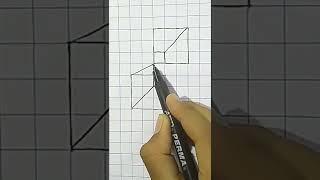 Illusion 3d Drawing #shorts #satisfying #drawing #3d