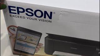 Принтер Epson EcoTank L3250 / Распаковка / Заправка краски / Печать первого фото