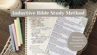 Inductive Bible Study Method | Scripture OBSERVATION PROCESS | ESV Spiral Journaling Bible