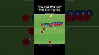 New York Red Bulls Free Kick Routine #soccer #tactics
