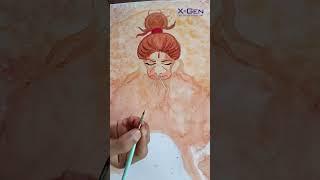 Divine strokes, creative spirits! | X-Gen College Of Visual Art #hanumanjayanti