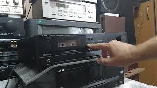 Alpine/Luxman K-105 Auto Reverse Stereo Cassette Deck. Видео внешнего вида и проверка работы.