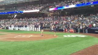 Gina Rye - National Anthem - San Diego Padres 4/19/16
