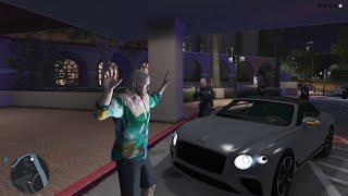 GTA 5 PC Michael Gets Busted At The Beverly Hills Hotel After A Fight With Two Guys