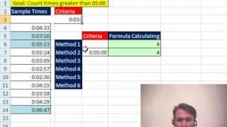 Mr Excel & excelisfun Trick 17: Count Times Greater Than 5 M