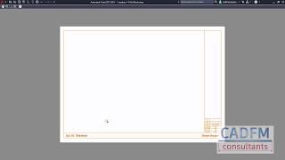 AutoCAD 2021 - Creating a simple titleblock