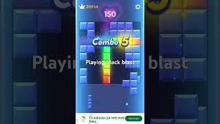 Playing block blast!!
