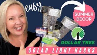 Amazing $1 Solar Light Hacks using Dollar Tree Outdoor Solar Lights