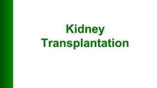 Kidney transplant