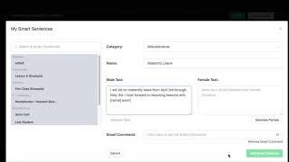 Using Smart Sentences with FeedbackPanda