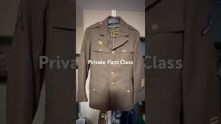 Ww2 43rd division Private First Class tunic. Action against the Japanese. World war 2 WWII