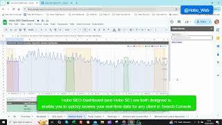 How to quickly review Search Console data in Google Sheets using Hobo SEO Dashboard