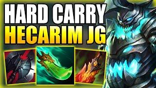 HOW TO HARD CARRY YOUR SOLO Q GAMES WITH HECARIM JUNGLE! - Gameplay Guide League of Legends