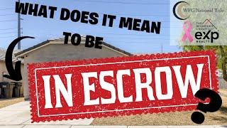 What Happens When You're In Escrow