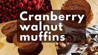 Cranberry walnut muffins recipe - Simple step by step process