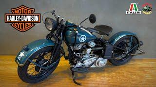 Harley Davidson WLA 750 model kit build   Italeri 1:9