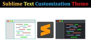 Sublime Text Customization Theme: Color Scheme, Change Background, Light, Dark Mode (Hindi)