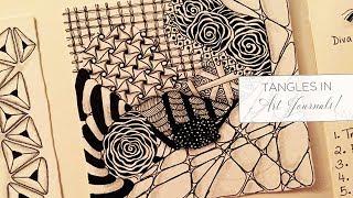 The Zentangle Art Class - Tangles in Art Journals and Scrapbooks - Video 14