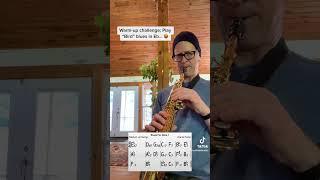 Warm-up challenge: Play “Bird” blues in Eb…  #saxophone #jazz #tips