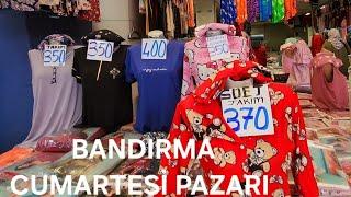 Bandırma Cumartesi Pazarı (Giyim)ve Bandırma'da kısa bir tur. 17 Eylül 2024 #bandirma#giyim #bazaar