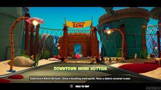 Spongebob Battle For Bikini Bottom Rehydrated 100% Walkthrough Part 2 - Downtown Bikini Bottom