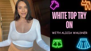 White Top Try On Haul! | Alicia Waldner Hauls