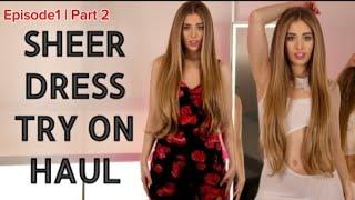 4K TRANSPARENT Dresses TRU ON Mirror View! | Samantha Lynn TRY ON Haul - Episod1 | Part2