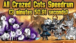 Battle Cats Beating All Crazed Cats Speedrun (Mostly Cheese)