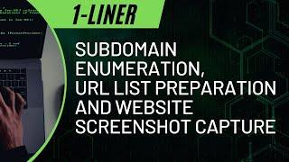 1 Liner for Subdomain Enumeration, URL List Preparation and Website Screenshot Capture