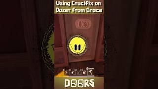 Roblox DOORS : Found Dozer from grace & Using Crucifix on it #doors #roblox