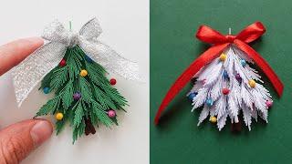 A must try quilling method!  Christmas Tree Ornament Tutorial