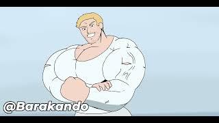 big boy growth muscle in the bathroom animation