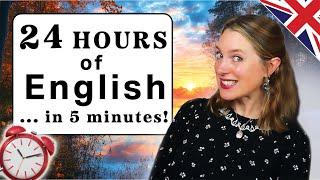 English for the morning, afternoon and evening! ⏰️ | DAILY BRITISH ENGLISH 