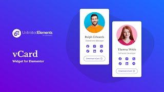 vCard Widget for Elementor