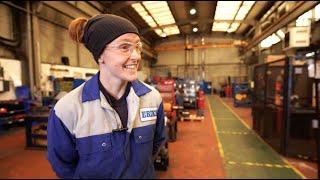 Electro Mechanical Technician Rebecca Hayes talks about her apprenticeship experience with In-Comm