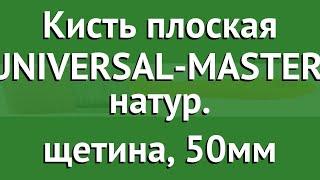 Кисть плоская UNIVERSAL-MASTER, натур. щетина, 50мм (Stayer) обзор 0107-50_z01