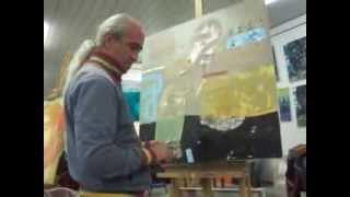 Sergey Biba working in studio Snina 2013-01