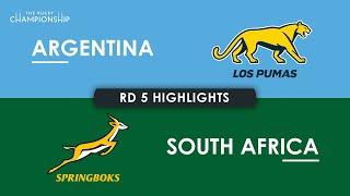 HIGHLIGHTS | ARGENTINA v SOUTH AFRICA | The Rugby Championship 2024