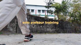 solo Parkour training • climbing & vault