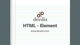 HTML Elements Chapter 3