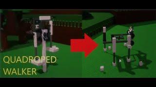 Roblox build a boat: QUAD WALKER!