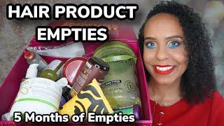 HAIRCARE EMPTIES 2023 | 5 MONTHS OF EMPTIES | JackieNaturals