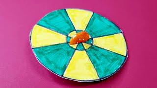 DIY spinner with cardboard | spinning wheel