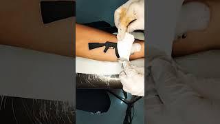AK47 Tattoo ( #monstertattoostudio ) #ak47 #gun #tattoo #artist #art