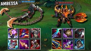 AMBESSA vs MORDEKAISER FULL BUILD FIGHTS & Best Moments! #leagueoflegends