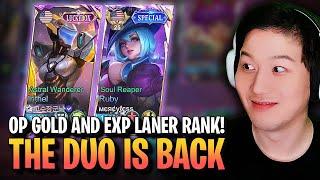 Funny duo Gold Laner and EXP Laners' Mythical Glory Duo performance | MLBB Irithel Chip